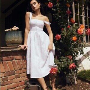 Reformation Tagliatelle Linen Dress